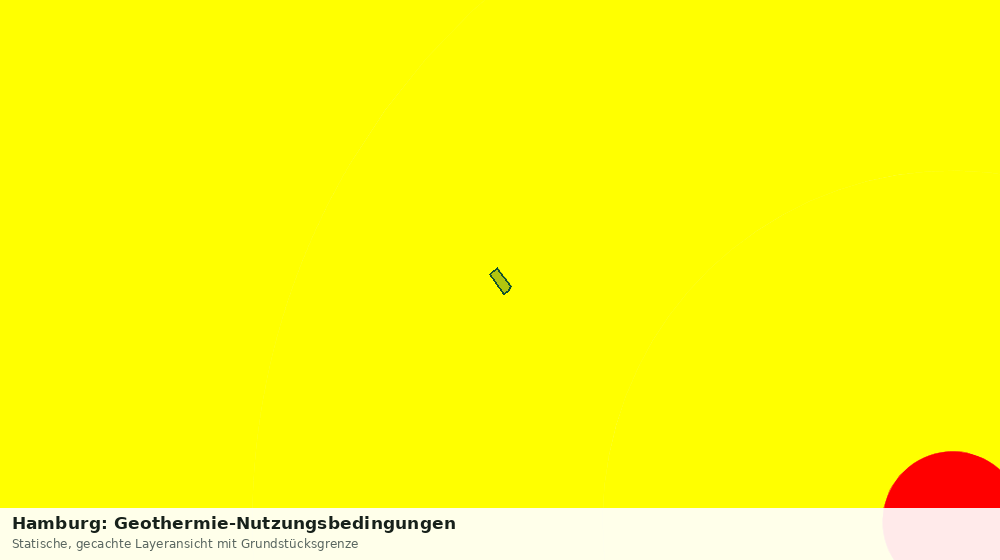Statische Kartenansicht: Hamburg: Geothermie-Nutzungsbedingungen