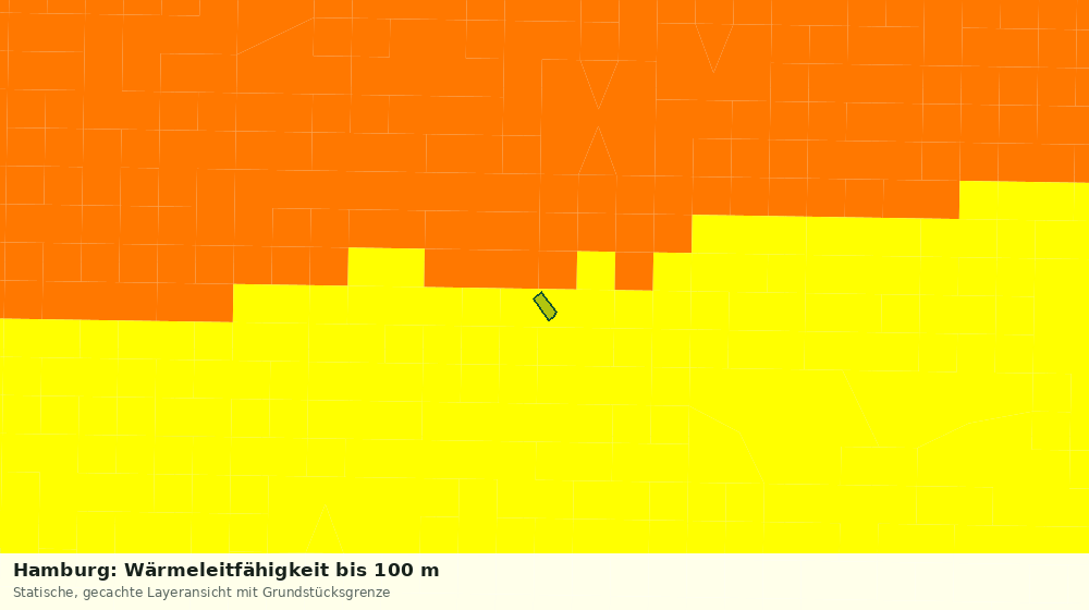 Statische Kartenansicht: Hamburg: Wärmeleitfähigkeit bis 100 m