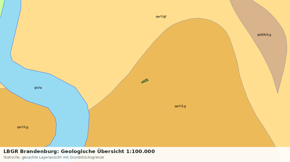 Statische Kartenansicht: LBGR Brandenburg: Geologische Übersicht 1:100.000