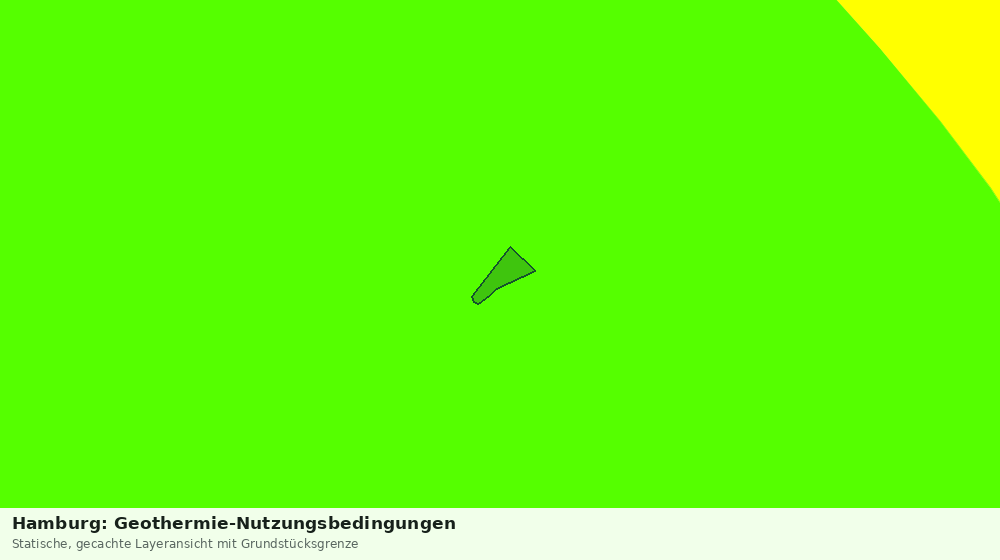 Statische Kartenansicht: Hamburg: Geothermie-Nutzungsbedingungen