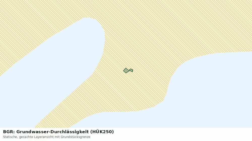 Statische Kartenansicht: BGR: Grundwasser-Durchlässigkeit (HÜK250)