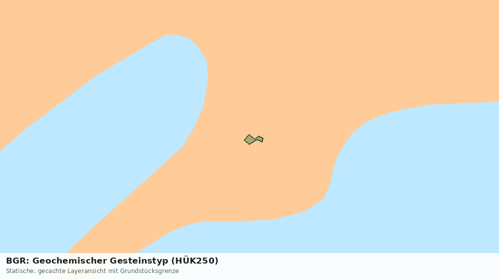 Statische Kartenansicht: BGR: Geochemischer Gesteinstyp (HÜK250)