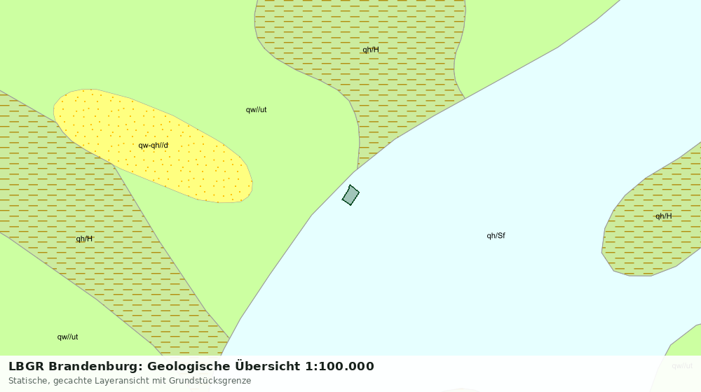 Statische Kartenansicht: LBGR Brandenburg: Geologische Übersicht 1:100.000