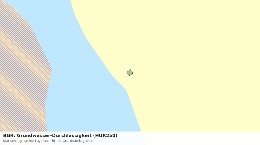 Statische Kartenansicht: BGR: Grundwasser-Durchlässigkeit (HÜK250)