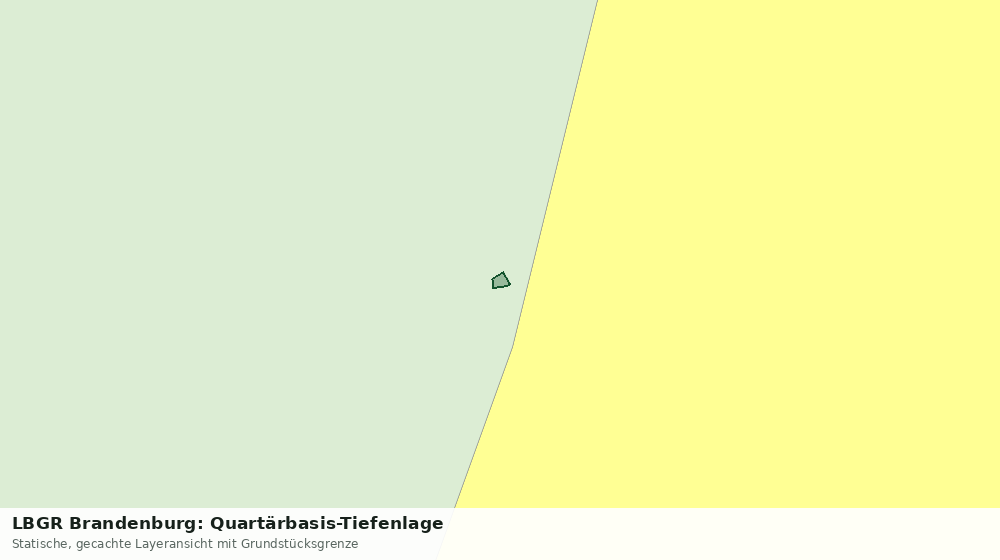 Statische Kartenansicht: LBGR Brandenburg: Quartärbasis-Tiefenlage