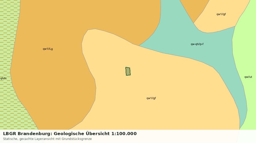 Statische Kartenansicht: LBGR Brandenburg: Geologische Übersicht 1:100.000