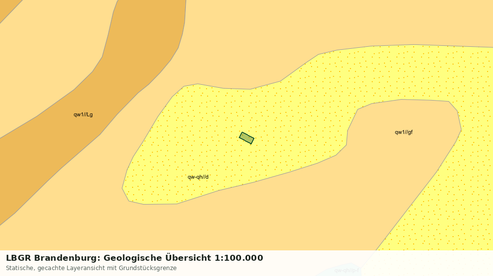 Statische Kartenansicht: LBGR Brandenburg: Geologische Übersicht 1:100.000