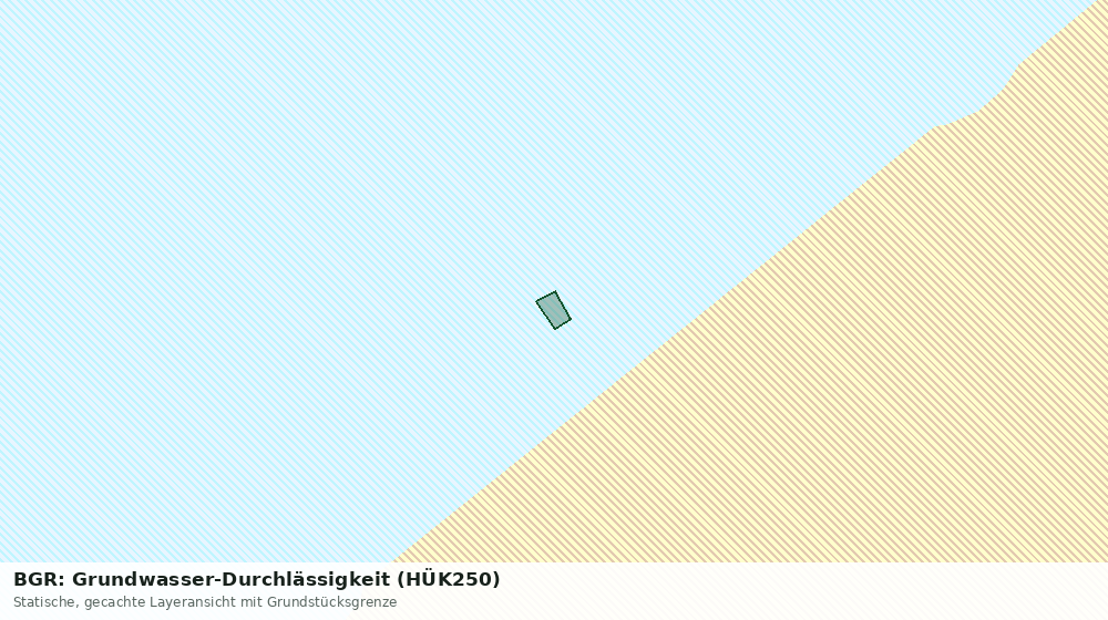 Statische Kartenansicht: BGR: Grundwasser-Durchlässigkeit (HÜK250)