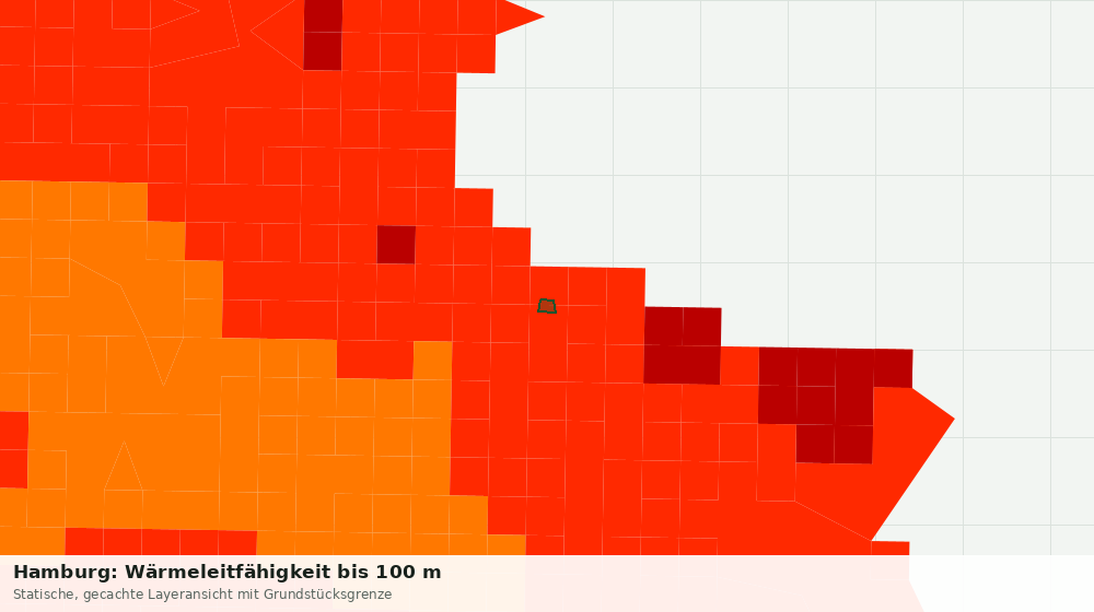 Statische Kartenansicht: Hamburg: Wärmeleitfähigkeit bis 100 m