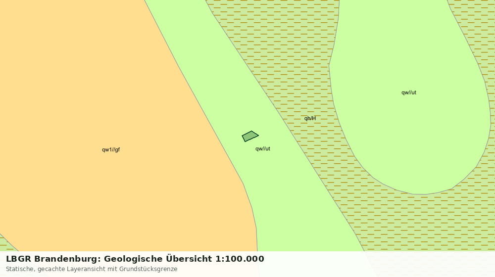 Statische Kartenansicht: LBGR Brandenburg: Geologische Übersicht 1:100.000