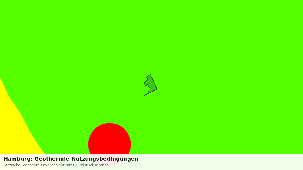 Statische Kartenansicht: Hamburg: Geothermie-Nutzungsbedingungen
