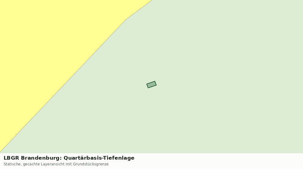 Statische Kartenansicht: LBGR Brandenburg: Quartärbasis-Tiefenlage