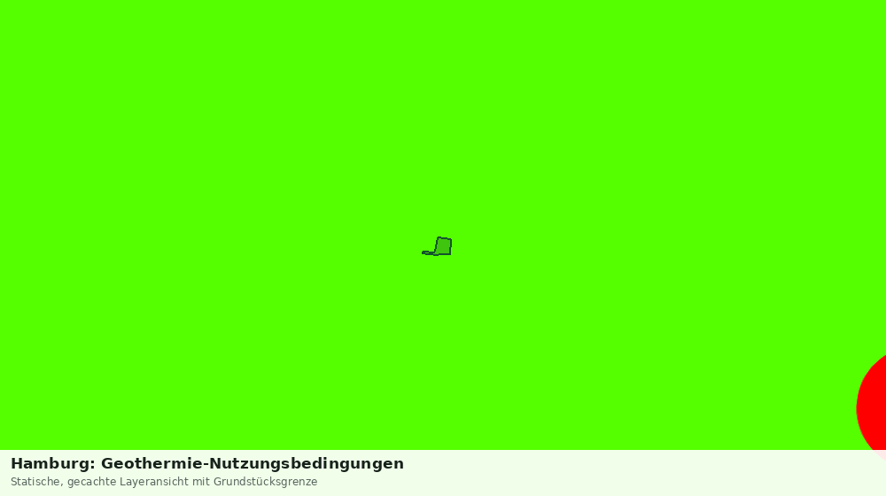 Statische Kartenansicht: Hamburg: Geothermie-Nutzungsbedingungen