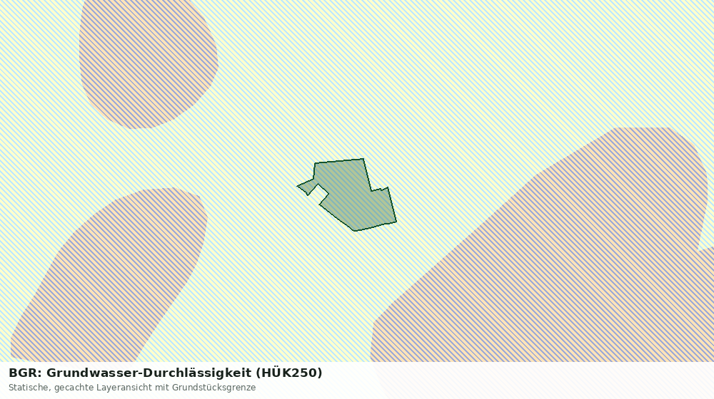 Statische Kartenansicht: BGR: Grundwasser-Durchlässigkeit (HÜK250)