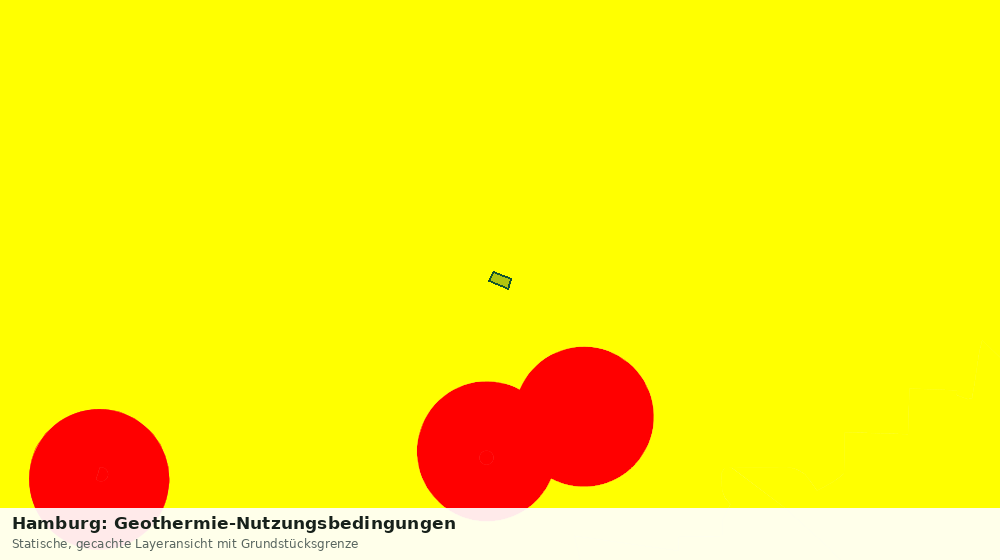 Statische Kartenansicht: Hamburg: Geothermie-Nutzungsbedingungen
