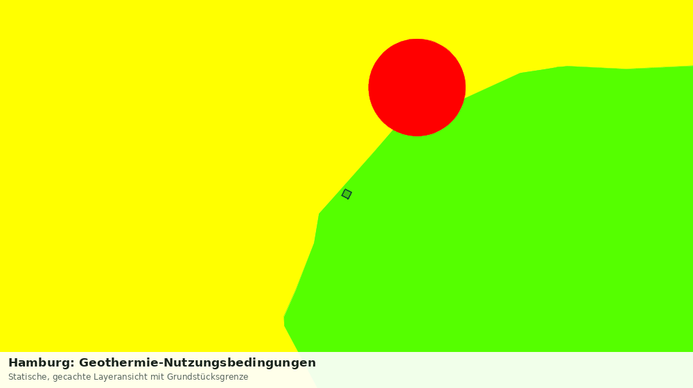 Statische Kartenansicht: Hamburg: Geothermie-Nutzungsbedingungen