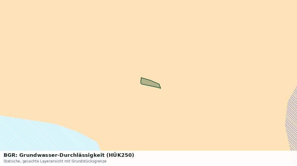 Statische Kartenansicht: BGR: Grundwasser-Durchlässigkeit (HÜK250)
