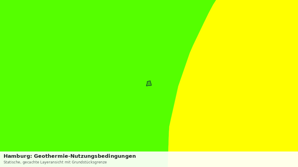 Statische Kartenansicht: Hamburg: Geothermie-Nutzungsbedingungen