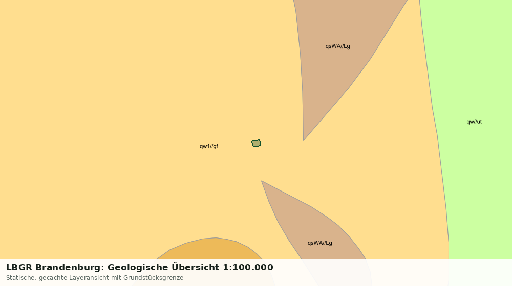 Statische Kartenansicht: LBGR Brandenburg: Geologische Übersicht 1:100.000