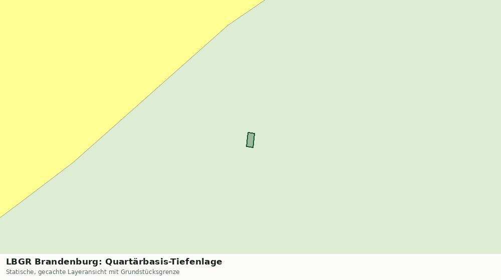 Statische Kartenansicht: LBGR Brandenburg: Quartärbasis-Tiefenlage