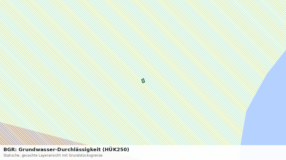 Statische Kartenansicht: BGR: Grundwasser-Durchlässigkeit (HÜK250)