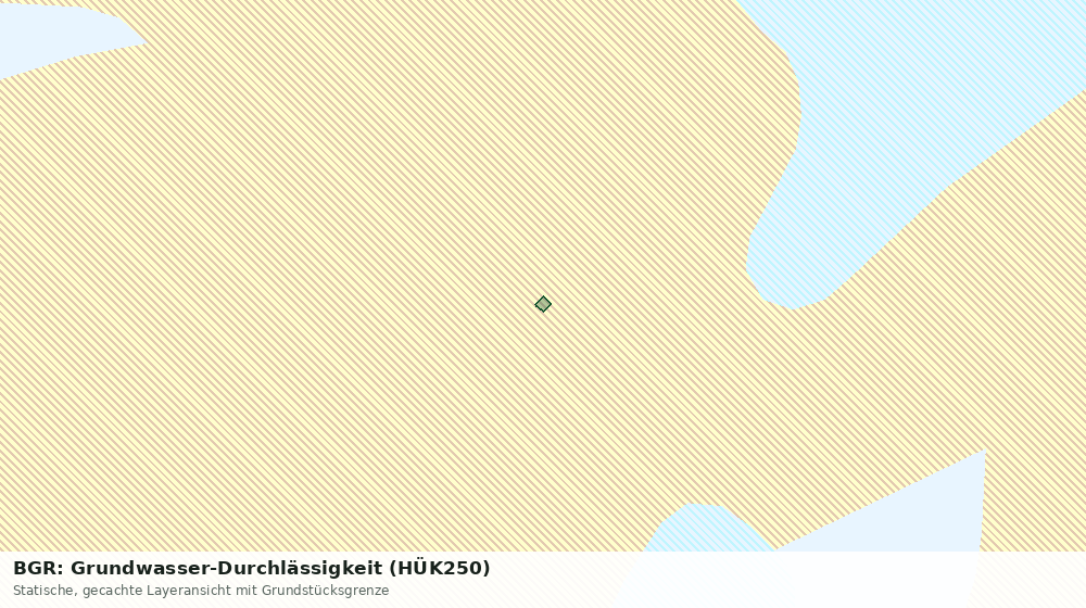 Statische Kartenansicht: BGR: Grundwasser-Durchlässigkeit (HÜK250)