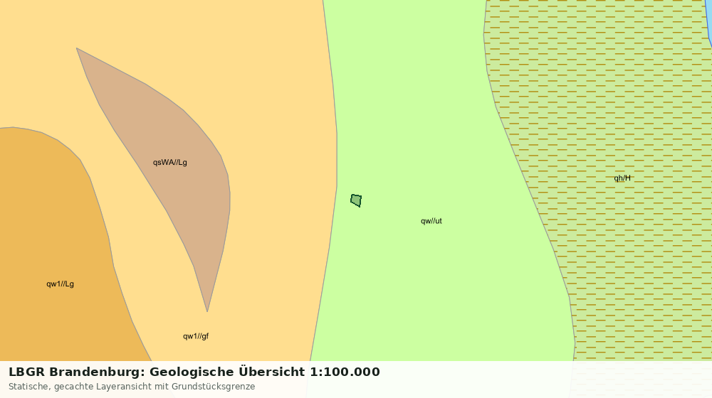 Statische Kartenansicht: LBGR Brandenburg: Geologische Übersicht 1:100.000