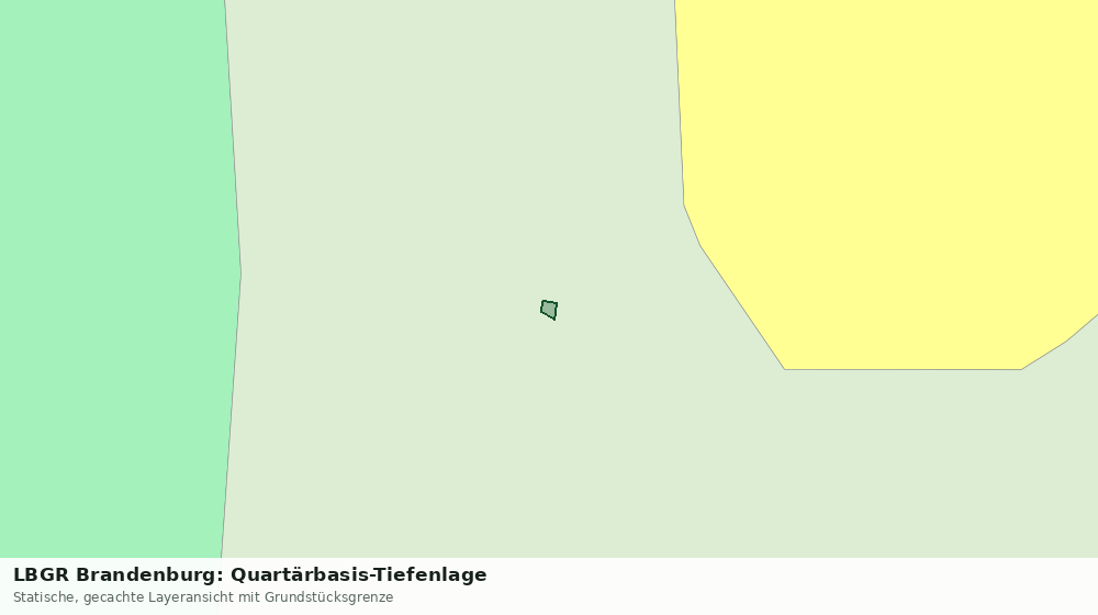 Statische Kartenansicht: LBGR Brandenburg: Quartärbasis-Tiefenlage