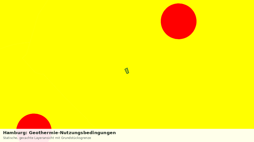 Statische Kartenansicht: Hamburg: Geothermie-Nutzungsbedingungen