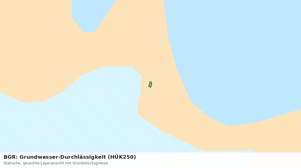 Statische Kartenansicht: BGR: Grundwasser-Durchlässigkeit (HÜK250)