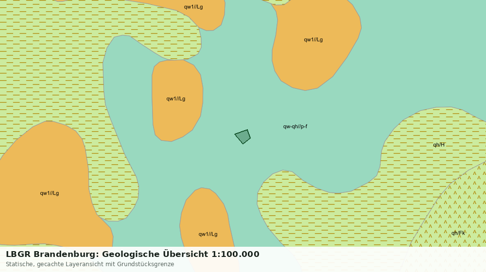 Statische Kartenansicht: LBGR Brandenburg: Geologische Übersicht 1:100.000