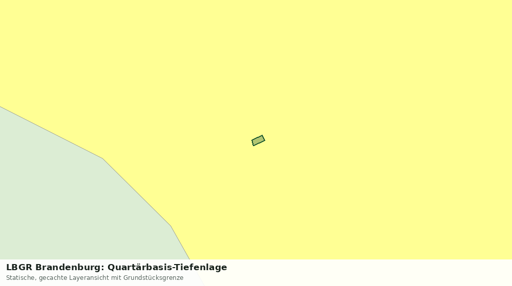 Statische Kartenansicht: LBGR Brandenburg: Quartärbasis-Tiefenlage