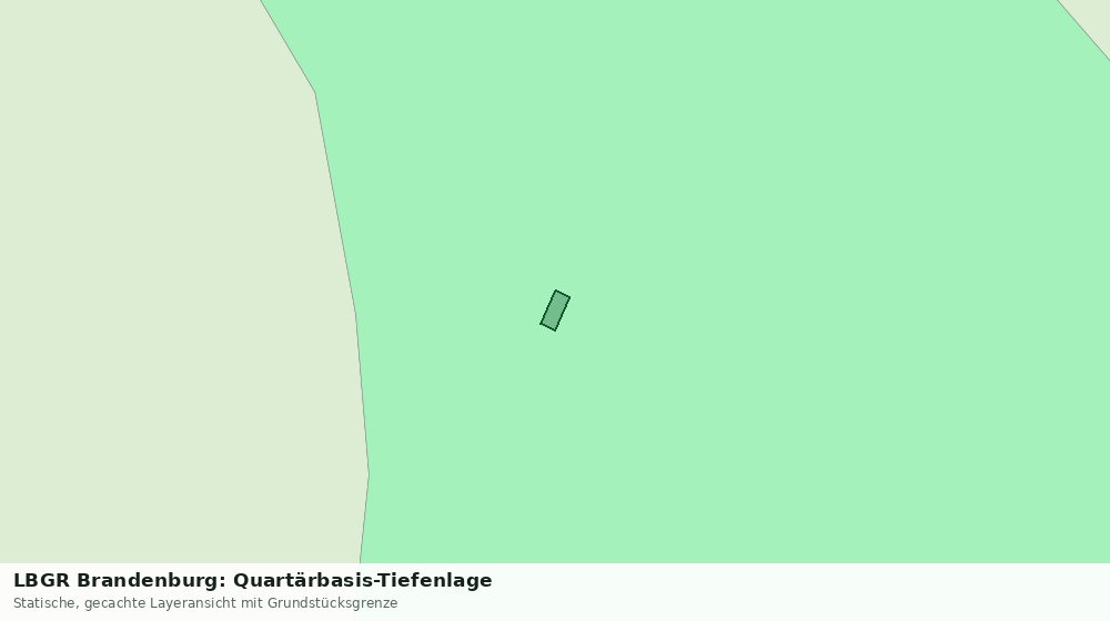 Statische Kartenansicht: LBGR Brandenburg: Quartärbasis-Tiefenlage