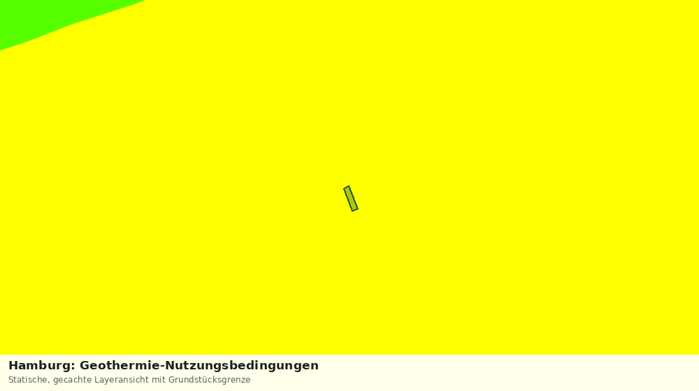Statische Kartenansicht: Hamburg: Geothermie-Nutzungsbedingungen