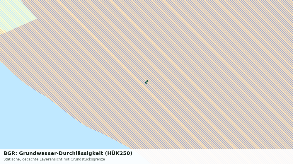 Statische Kartenansicht: BGR: Grundwasser-Durchlässigkeit (HÜK250)