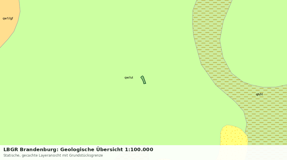 Statische Kartenansicht: LBGR Brandenburg: Geologische Übersicht 1:100.000