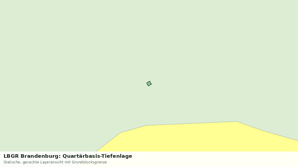 Statische Kartenansicht: LBGR Brandenburg: Quartärbasis-Tiefenlage
