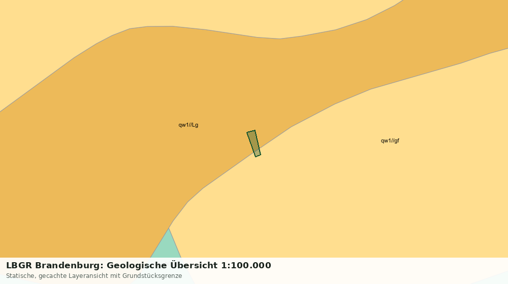 Statische Kartenansicht: LBGR Brandenburg: Geologische Übersicht 1:100.000