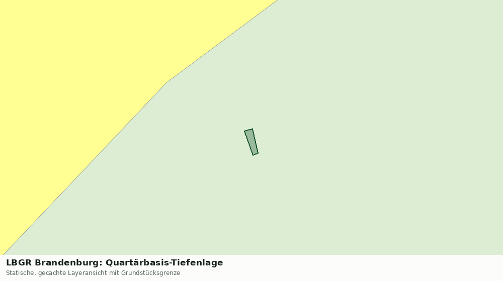 Statische Kartenansicht: LBGR Brandenburg: Quartärbasis-Tiefenlage