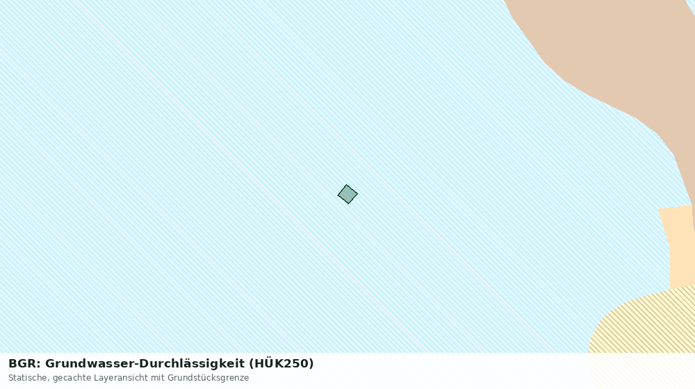 Statische Kartenansicht: BGR: Grundwasser-Durchlässigkeit (HÜK250)