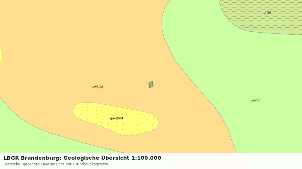 Statische Kartenansicht: LBGR Brandenburg: Geologische Übersicht 1:100.000