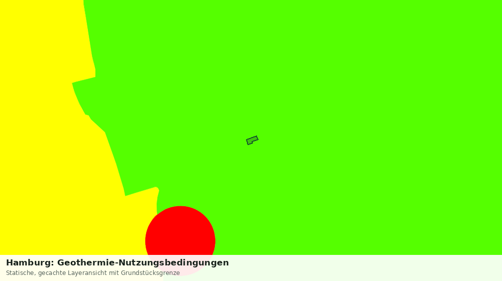 Statische Kartenansicht: Hamburg: Geothermie-Nutzungsbedingungen