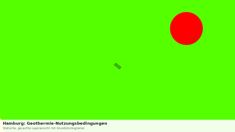 Statische Kartenansicht: Hamburg: Geothermie-Nutzungsbedingungen