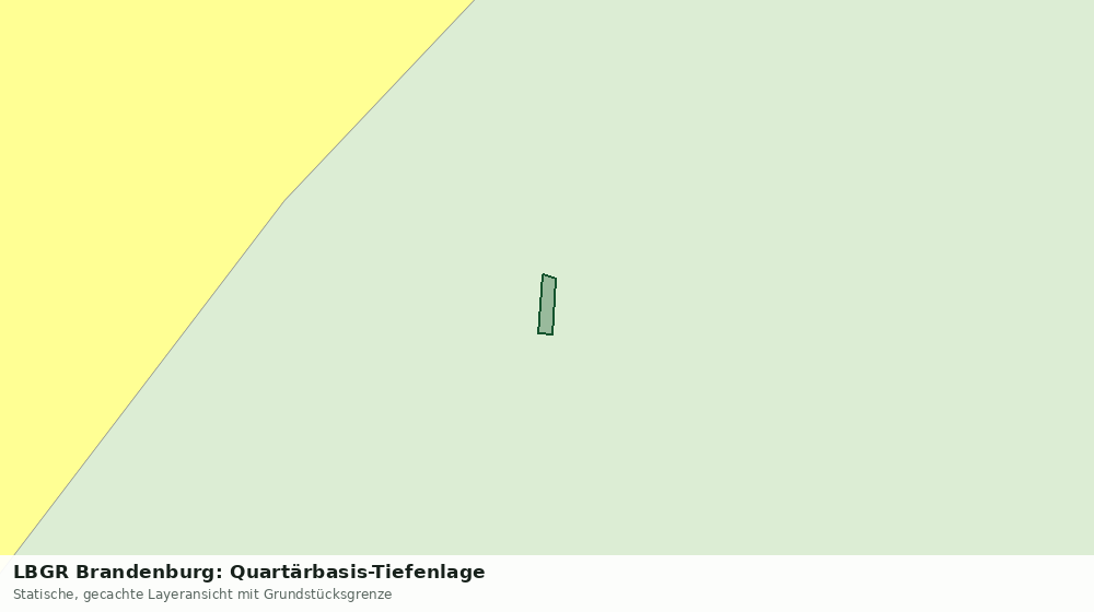 Statische Kartenansicht: LBGR Brandenburg: Quartärbasis-Tiefenlage
