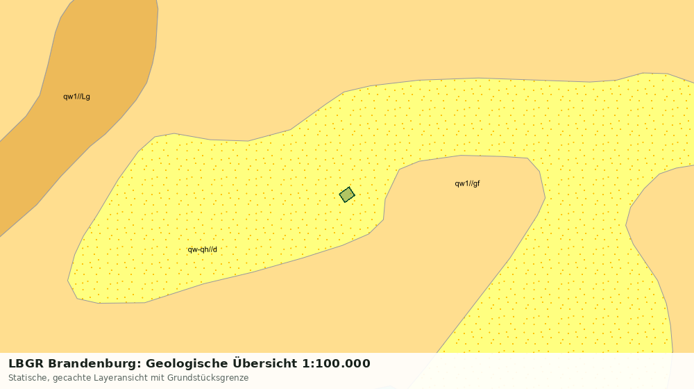 Statische Kartenansicht: LBGR Brandenburg: Geologische Übersicht 1:100.000