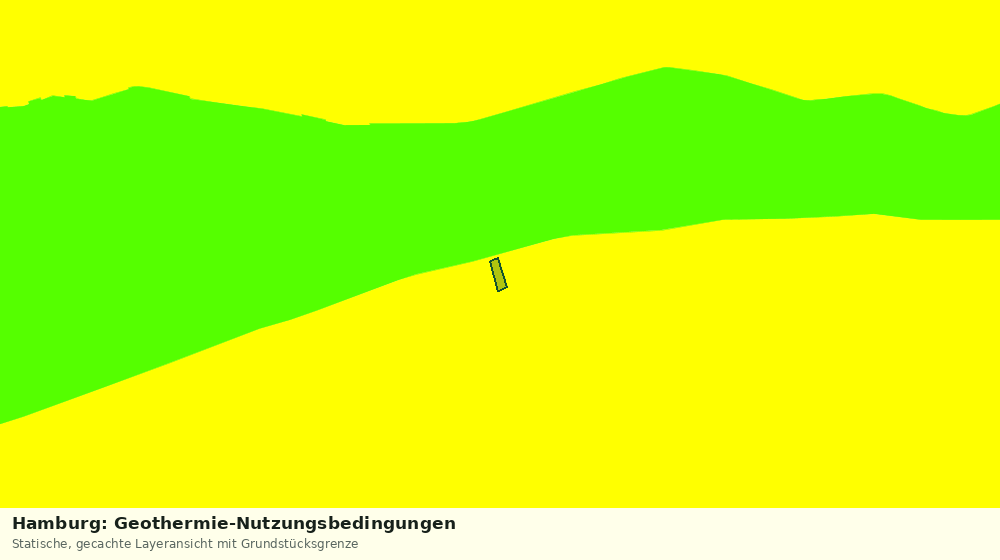 Statische Kartenansicht: Hamburg: Geothermie-Nutzungsbedingungen