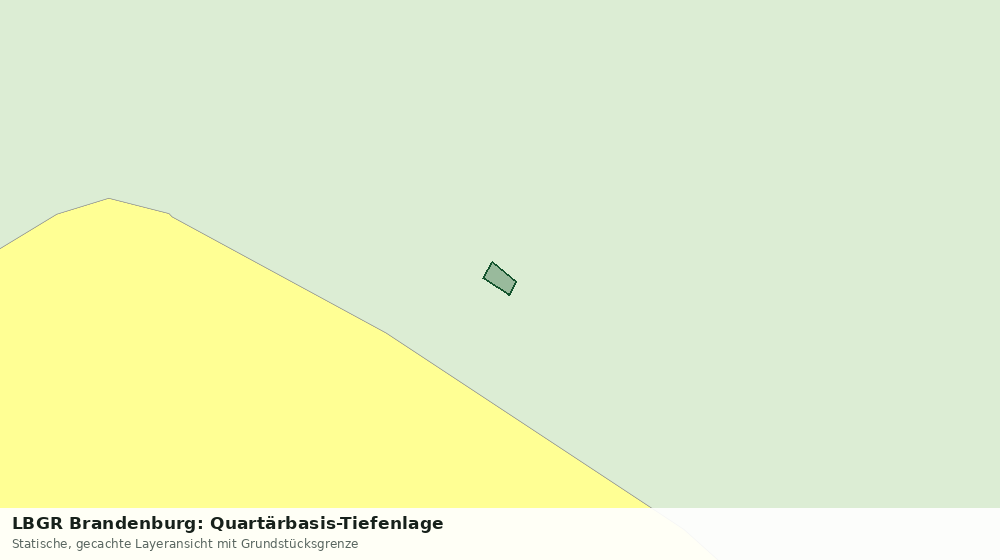 Statische Kartenansicht: LBGR Brandenburg: Quartärbasis-Tiefenlage