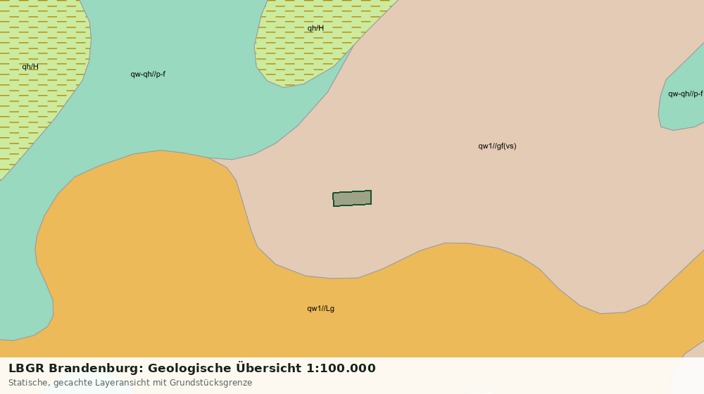 Statische Kartenansicht: LBGR Brandenburg: Geologische Übersicht 1:100.000