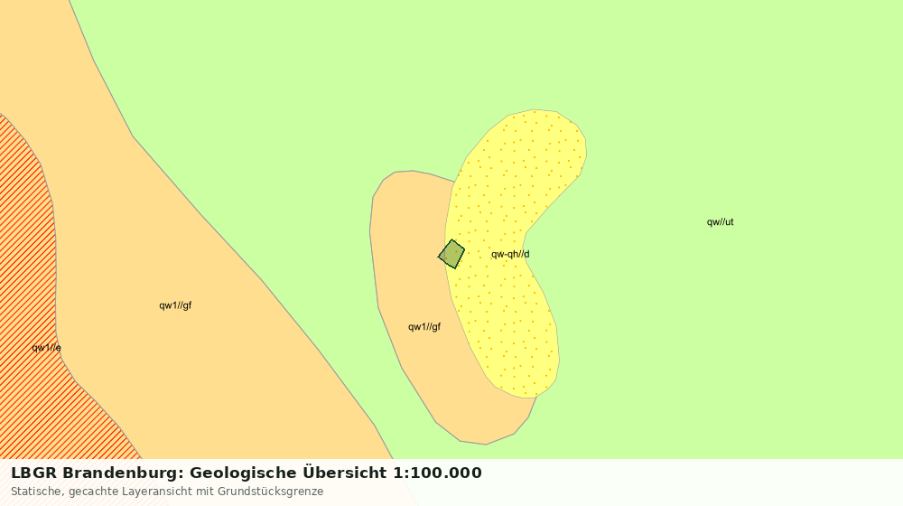 Statische Kartenansicht: LBGR Brandenburg: Geologische Übersicht 1:100.000