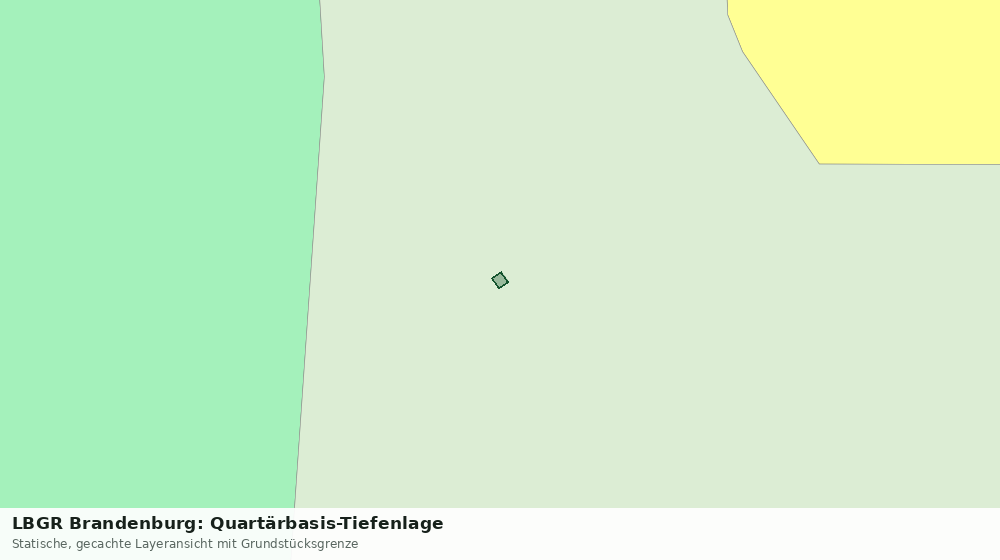 Statische Kartenansicht: LBGR Brandenburg: Quartärbasis-Tiefenlage